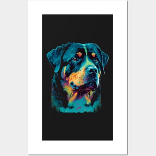 Majestic Rottweiler Pop Art Posters and Art